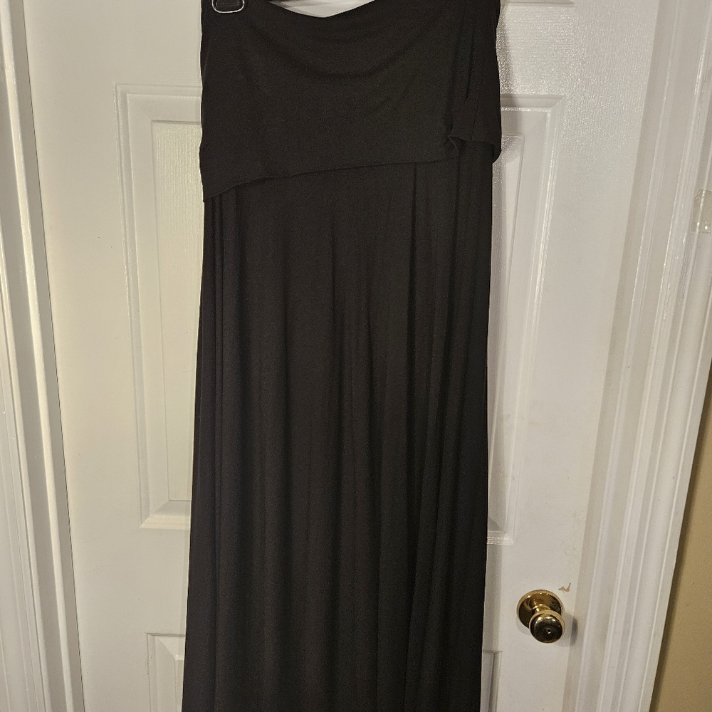 INC International Concepts Black Strapless Maxi Dress - Picture 7 of 9
